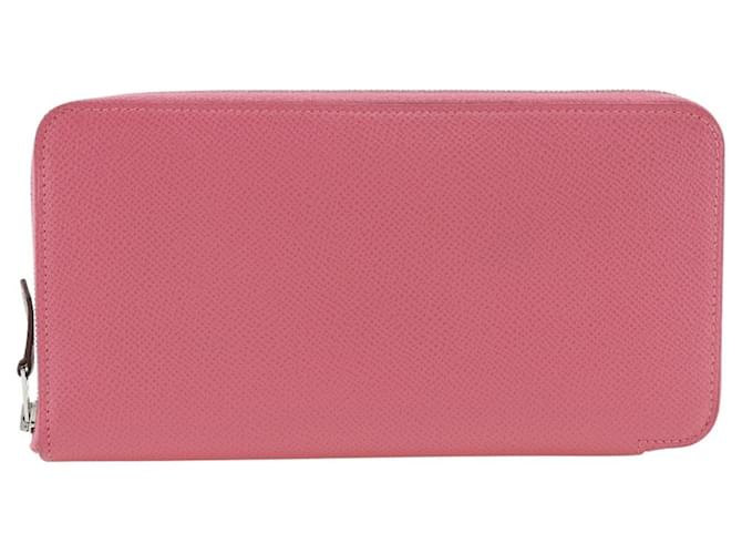 Hermès Porte-monnaie long Azap Hermes en Rose Azalee Cuir  ref.1524024