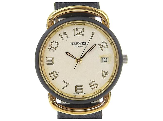 Hermès Hermes Pullman Quartz Wristwatch Golden  ref.1524039