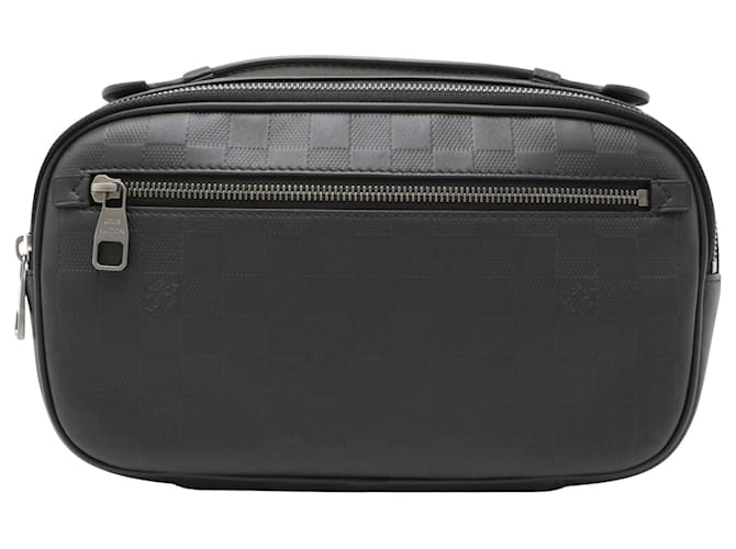 Louis Vuitton Ambler Negro Cuero  ref.1524075