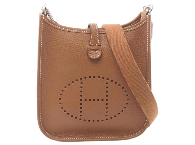 Hermès Hermes Evelyn TPM Amazon Gold Shoulder Bag Brown Leather  ref.1524115