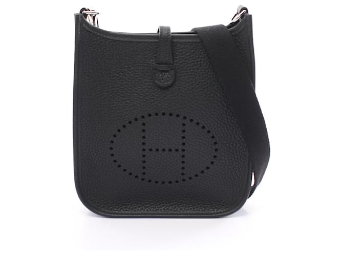 Hermès Hermes Evelyn TPM Amazon Shoulder Bag Black Leather  ref.1524145