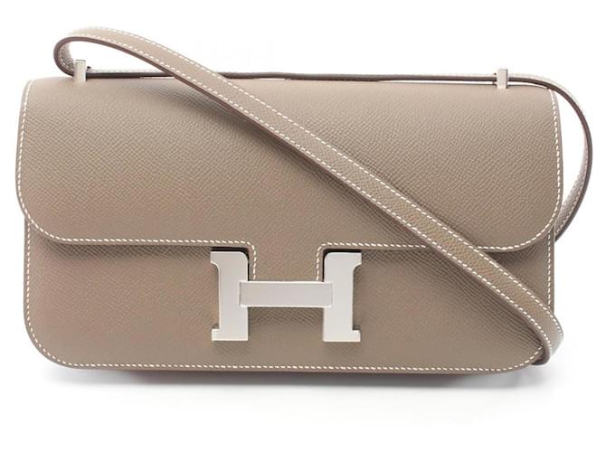 Hermès Hermes Constance Elan Miroir Shoulder Bag Brown Leather  ref.1524157