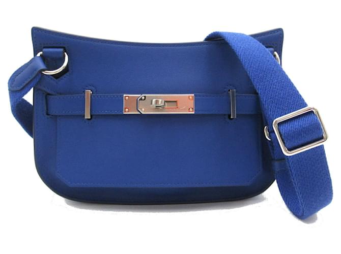 Hermès Hermes Gypsiere Shoulder Bag Blue Leather  ref.1524160