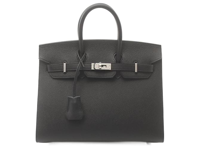 Hermès Hermes Birkin 25 Handbag in Black Epsom Leather  ref.1524328