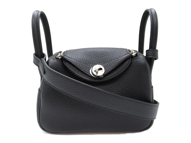 Hermès Hermes Lindy Black Shoulder Bag Leather  ref.1524339