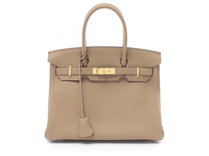 Hermès Hermes Birkin 30 Beige Marfa Handbag Leather  ref.1524409