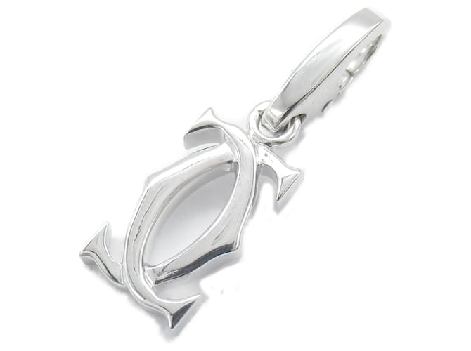 Cartier 2C Charm Pendant in 18K White Gold  ref.1524420