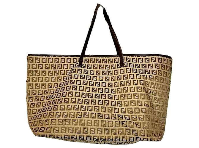 Sac tote Fendi Acetate Marron foncé  ref.1524442