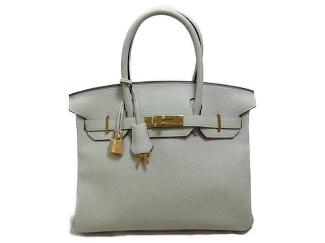 Hermès Hermes Birkin 30 Greeneve Handbag Leather  ref.1524458