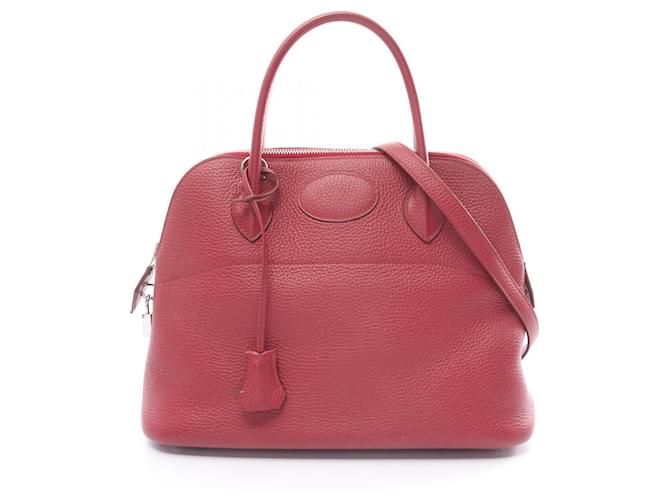 Hermès Bolso Hermes Bolide 31 en rosa Cuero  ref.1524476