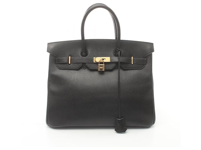 Hermès Hermes Birkin 35 Handbag in Black Ardennes Leather  ref.1524549