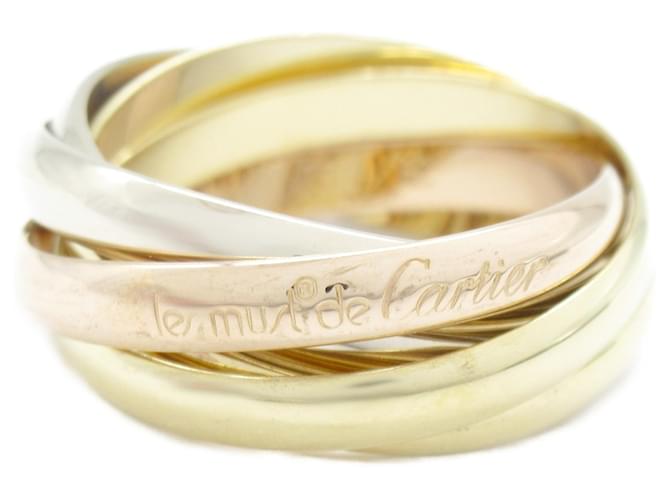 Cartier Trinity Ring 5 Reihen K18 Golden Weißgold Gelbes Gold Roségold  ref.1524570