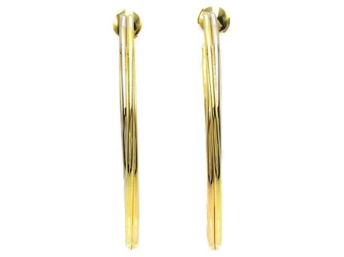 Cartier Trinity Hoop Earrings in 18K Yellow Gold Golden  ref.1524593