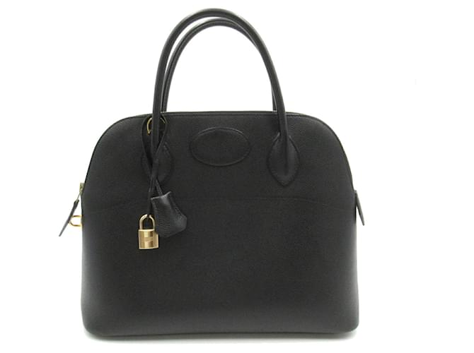 Hermès Sac à main Hermes Bolide 31 Cuir Noir  ref.1524602