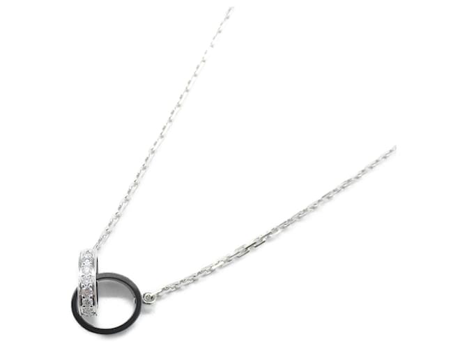 Cartier Baby Love Necklace in White Gold and Ceramic  ref.1524629