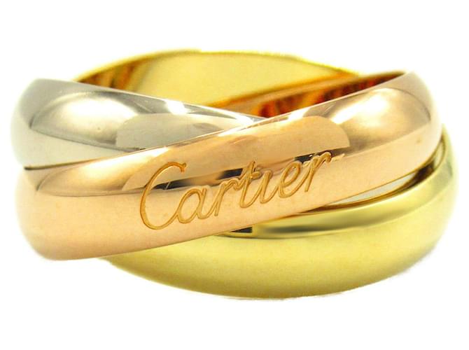 Anillo Trinity XL en oro amarillo de 18 quilates de Cartier Dorado  ref.1524637