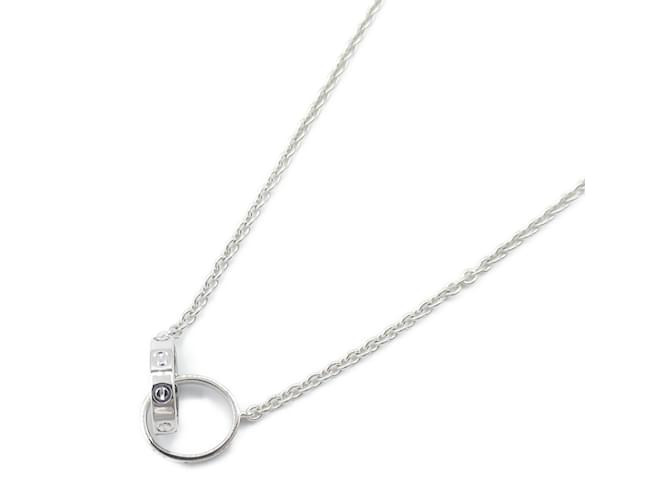 Cartier Baby Love Necklace in 18K White Gold Silvery  ref.1524649