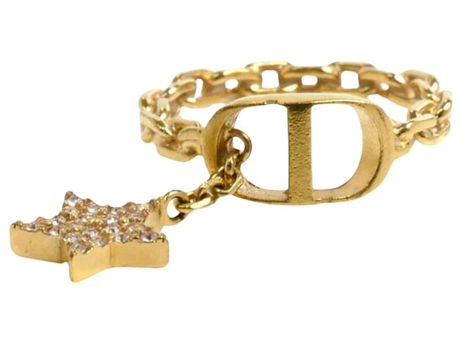 Dior CD Dorado Chapado en oro  ref.1524700