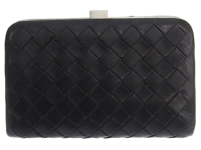 Bottega Veneta Intrecciato Negro Cuero  ref.1524729