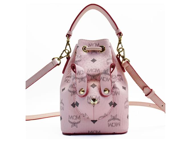 MCM Visetos Cuir Rose  ref.1524731