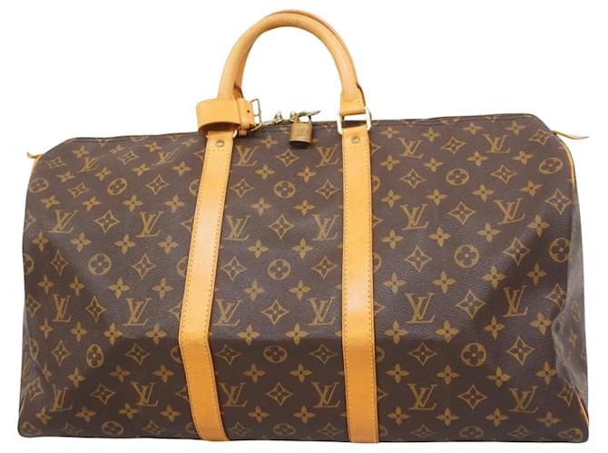 Louis Vuitton Keepall 50 Toile Marron  ref.1524837