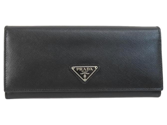 Prada Saffiano Negro Cuero  ref.1524869