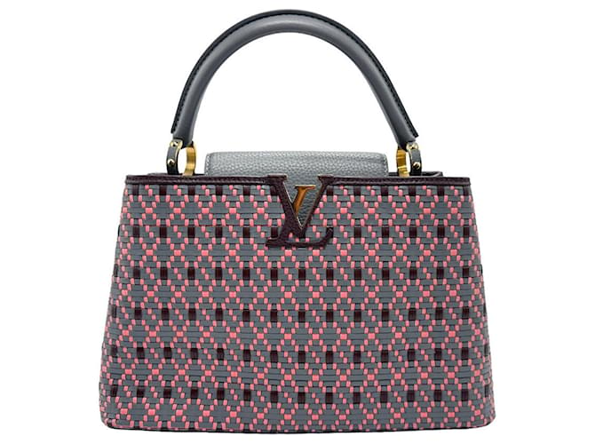 Capucines Louis Vuitton Castaño Cuero  ref.1525110