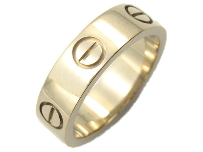 Anel Cartier Love em ouro branco Dourado  ref.1525153