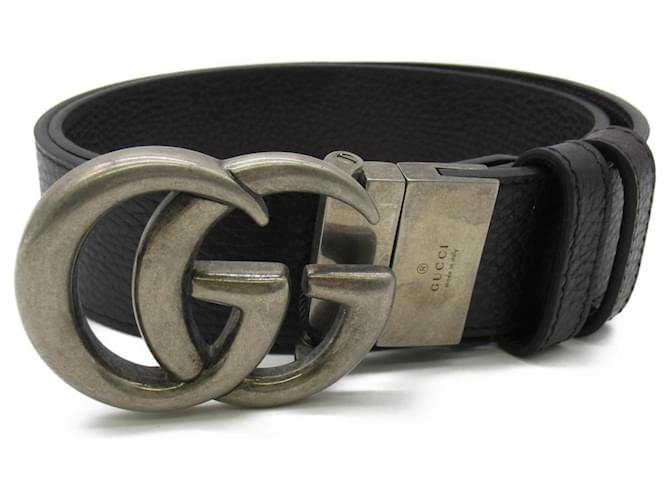 Gucci GG Marmont Reversible Leather Belt Brown Black  ref.1525164