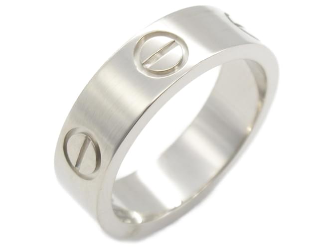 Anillo Cartier Love en oro blanco de 18 quilates Plata  ref.1525175