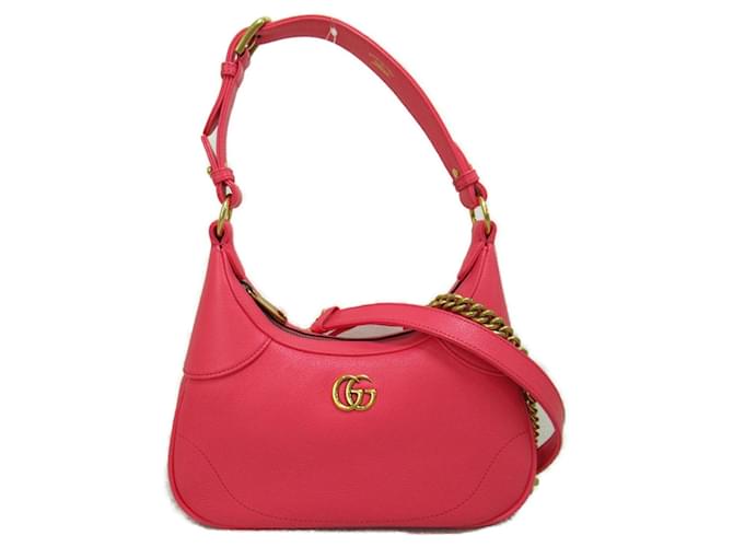 Bolso de Hombro Pequeño Gucci Aphrodite Rosa Cuero  ref.1525196