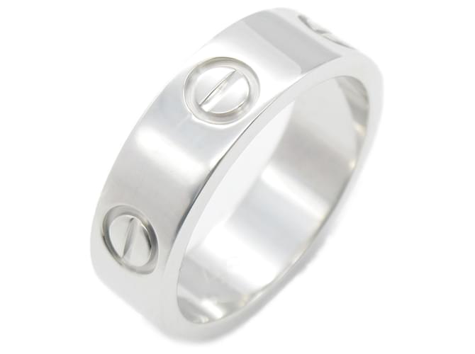 Anel Cartier Love em ouro branco 18K Prata  ref.1525200