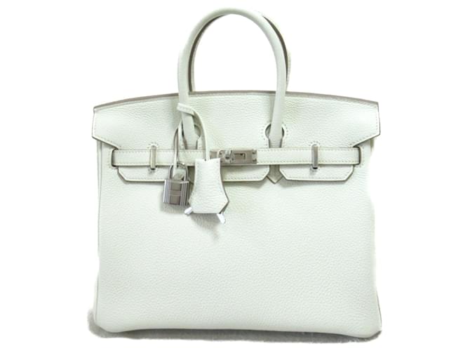 Hermès Hermes Birkin 25 White Handbag Leather  ref.1525260