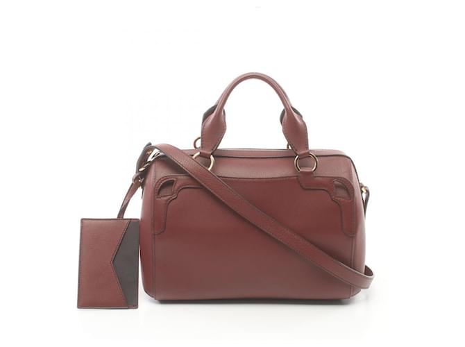 Sac à main Cartier Marcello de Cartier Cuir Bordeaux  ref.1525261