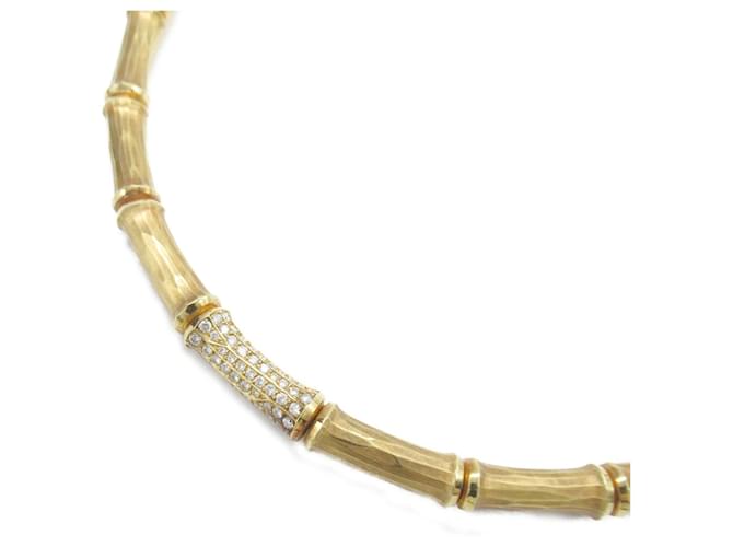 Colar Cartier Bamboo em ouro amarelo 18K com diamante  ref.1525270