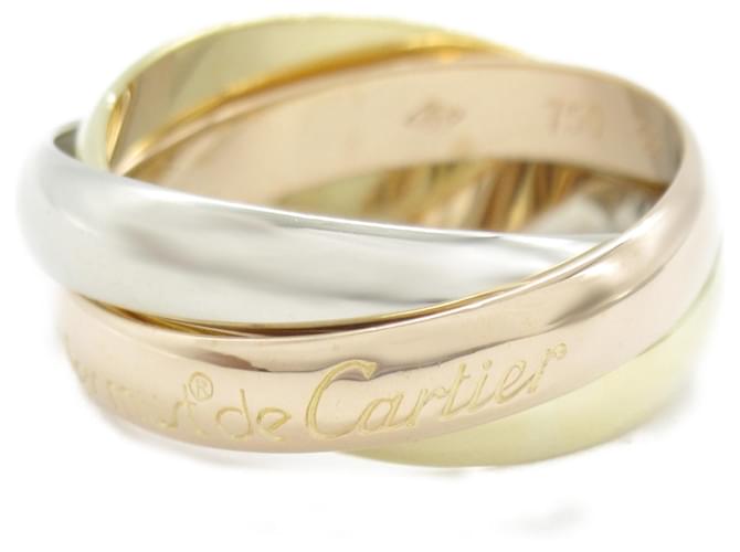 Anel Trinity da Cartier Dourado Ouro branco Ouro amarelo Ouro rosa  ref.1525276