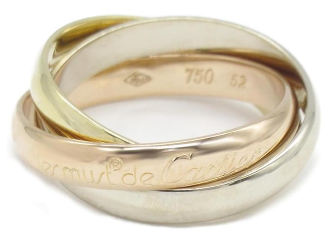 Cartier Trinity Ring Golden Weißgold Gelbes Gold Roségold  ref.1525287