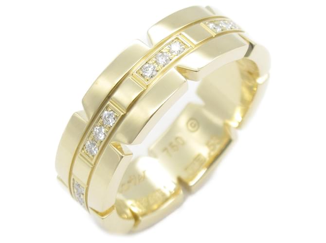 Anel de banda de diamante Cartier Tank Francaise Ouro amarelo  ref.1525318