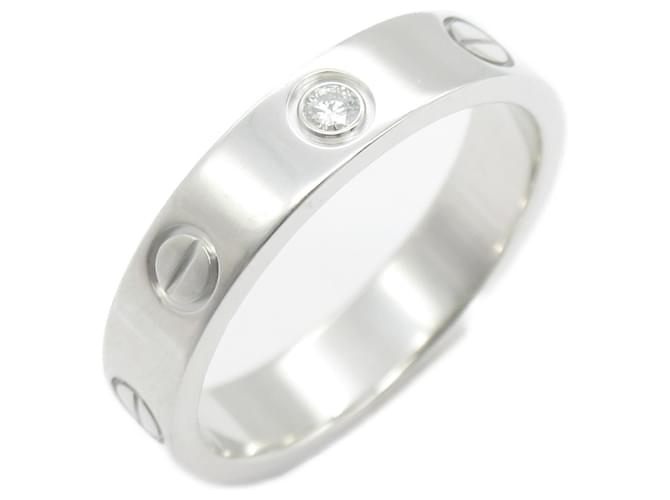 Anel Cartier Love em ouro branco 18K  ref.1525342