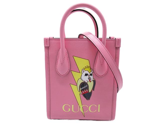 Bolso de mano Gucci de cuero rosa 2 en 1  ref.1525349