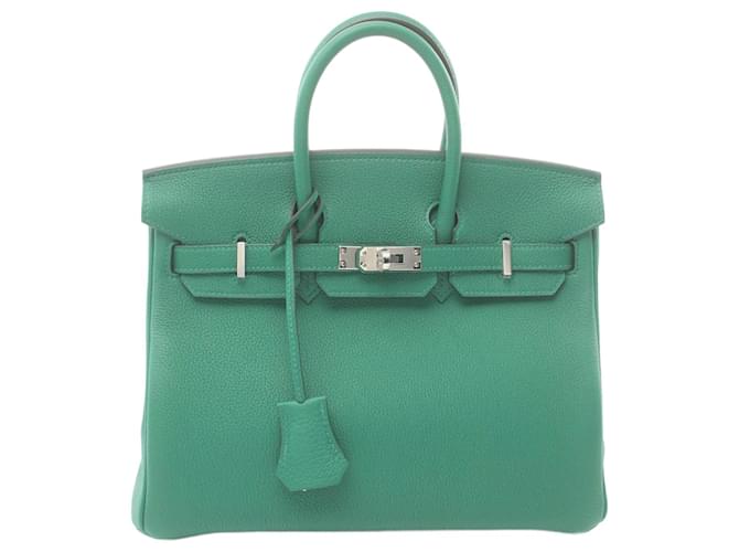 Hermès Hermes Birkin 25 Vert Vertigo Handbag Green  ref.1525384