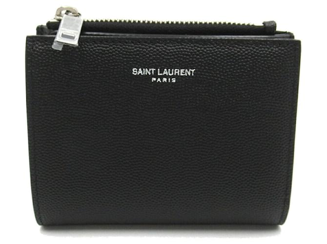 Saint Laurent Bi-fold Leather Wallet Black  ref.1525400