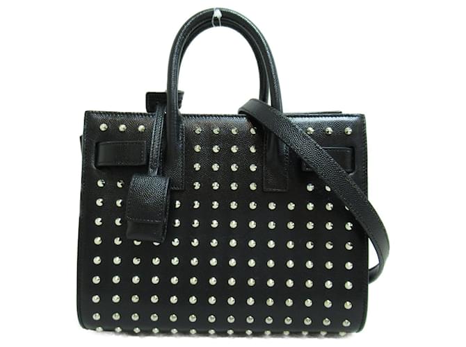 Bolsa Saint Laurent Sac du Jour Preto Couro  ref.1525412