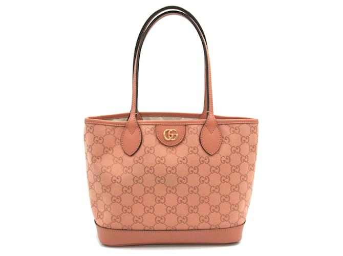 Sac tote Gucci Ophidia GG Small Toile Rose  ref.1525439