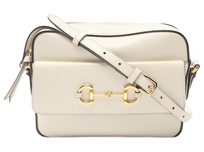 Gucci Horsebit 1955 Small Shoulder Bag Cream Leather  ref.1525477