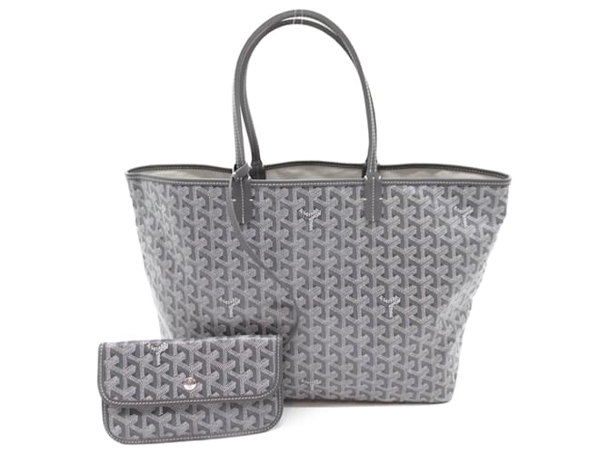 Sac Goyard Saint Louis PM en gris Toile Marron  ref.1525493