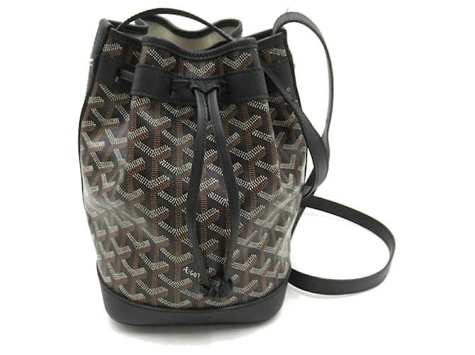 Sac seau Petit Flo de Goyard Toile Noir  ref.1525595