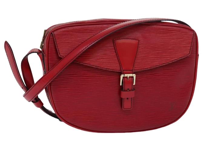 LOUIS VUITTON Epi Jeune Fille MM Sac à épaule Rouge M52157 LV Auth 81537 Cuir  ref.1525604