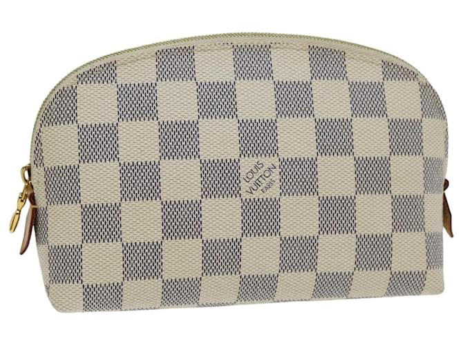 LOUIS VUITTON Pochette Cosmétique Damier Azur PM Pouch N60024 LV Auth 77934  ref.1525645