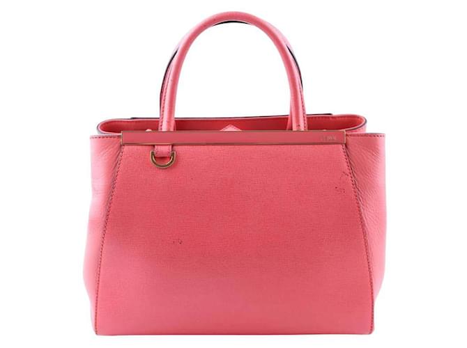 Fendi Sac à main 2Jours en cuir Rose  ref.1525650